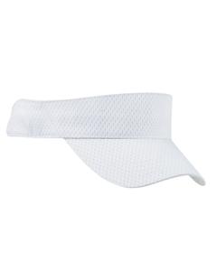 Big Accessories BX022 - Sport Visor with Mesh White