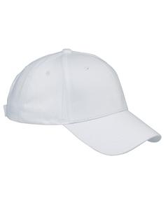 Big Accessories BX020 - 6-Panel Structured Twill Cap White