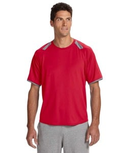 Russell Athletic 6B6DPM - Dri-Power® T-Shirt with Colorblock Inserts
