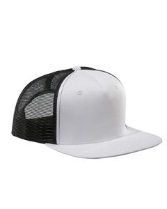 Big Accessories BX025 - Surfer Trucker Cap White/Black