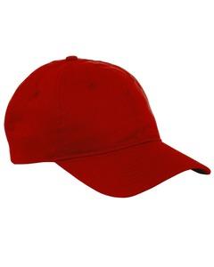Big Accessories BX880 - 6-Panel Twill Unstructured Cap Red