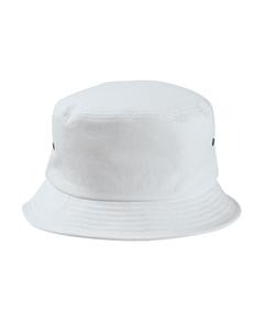 Big Accessories BA534 - Metal Eyelet Bucket Cap White