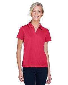 Harriton M353W - Ladies Double Mesh Sport Shirt Red