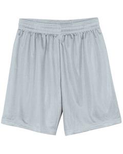 A4 N5184 - Men's 7" Inseam Lined Micro Mesh Shorts Silver