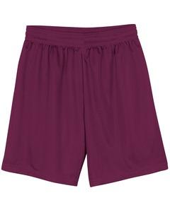 A4 N5184 - Men's 7" Inseam Lined Micro Mesh Shorts Maroon