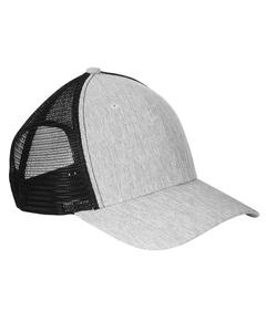 Big Accessories BA540 - Sport Trucker Cap Lt. Grey/Black