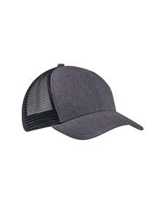 Big Accessories BA540 - Sport Trucker Cap Black/Black