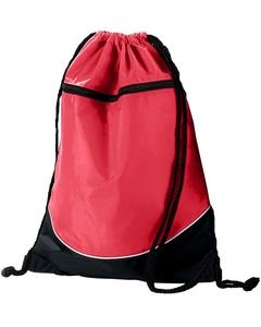 Augusta 1920 - Tri-Color Drawstring Backpack Red/Black/White