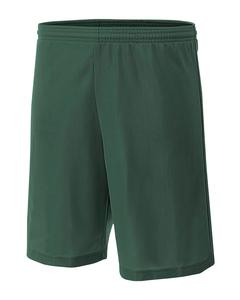 A4 NB5184 - Youth 6" Inseam Micro Mesh Shorts Forest Green