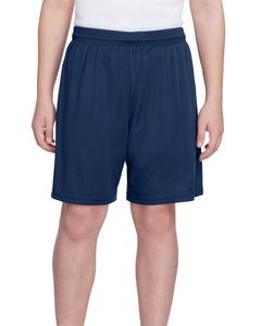 A4 NB5244 - Youth 6" Inseam Cooling Performance Shorts Navy