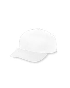 Augusta 6206 - Youth 6-Panel Cotton Twill Low Profile Cap White