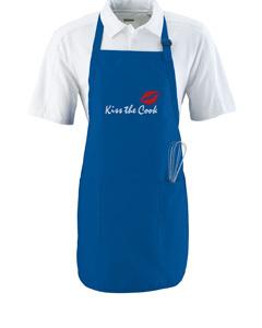 Augusta 4350 - Full Length Apron With Pockets Royal