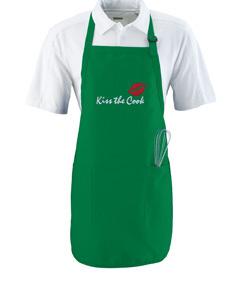 Augusta 4350 - Full Length Apron With Pockets Kelly