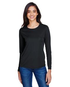 A4 NW3002 - Ladies Long Sleeve Cooling Performance Crew Shirt Black