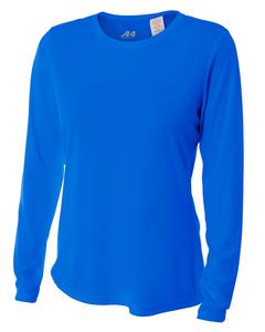A4 NW3002 - Ladies Long Sleeve Cooling Performance Crew Shirt Royal