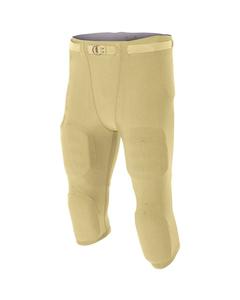 A4 N6181 - Men's Flyless Football Pants Vegas Gold