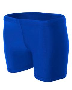 A4 NW5313 - Ladies 4" Inseam Compression Shorts Royal