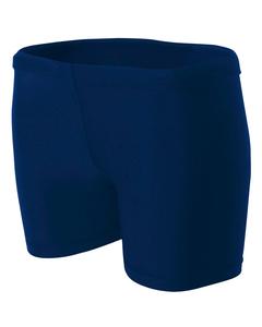 A4 NW5313 - Ladies 4" Inseam Compression Shorts Navy