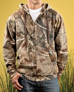 Code Five 3989 - Adult Officially Licensed REALTREE® Camouflage Hooded Zip Front Sweatshirt