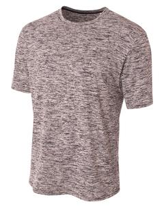 A4 N3296 - Men's Space Dye T-Shirt Black