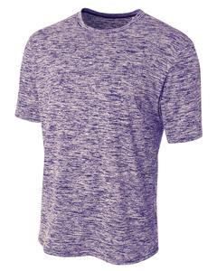 A4 N3296 - Men's Space Dye T-Shirt Purple