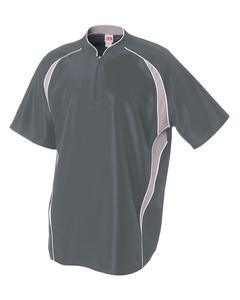 A4 N4241 - Men's 1/4 Zip Batting Jacket Graphite