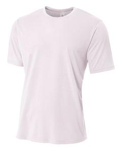 A4 NB3264 - Youth Shorts Sleeve Spun Poly T-Shirt White