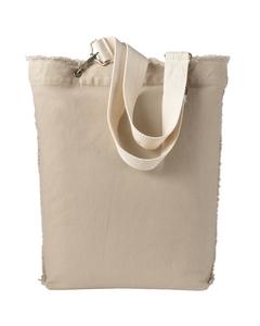 Authentic Pigment 1906 - 14 oz. Direct-Dyed Raw-Edge Tote Stone