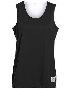 Augusta 147 - Ladies Wicking Polyester Reversible Sleeveless Jersey Black/White