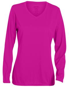 Augusta 1788 - Ladies Wicking Polyester Long-Sleeve Jersey Power Pink