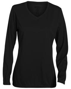 Augusta 1788 - Ladies Wicking Polyester Long-Sleeve Jersey Black
