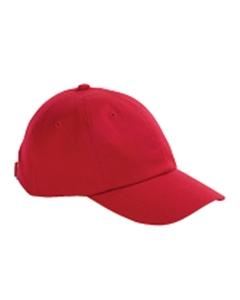 Big Accessories BX001Y - Youth 6-Panel Brushed Twill Unstructured Cap Red