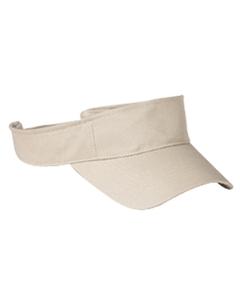 Big Accessories BX006 - Cotton Twill Visor Stone