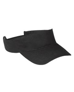 Big Accessories BX006 - Cotton Twill Visor Black