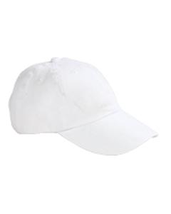 Big Accessories BX008 - 5-Panel Brushed Twill Unstructured Cap White
