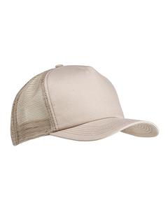 Big Accessories BX010 - 5-Panel Twill Trucker Cap Stone