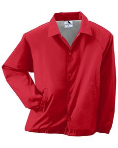 Augusta 3100 - Lined Nylon Coach's Jacket Red