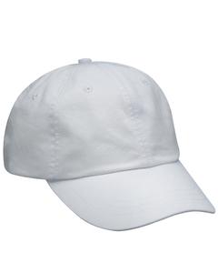 Adams AD969 - 6-Panel Low-Profile Washed Pigment-Dyed Cap White