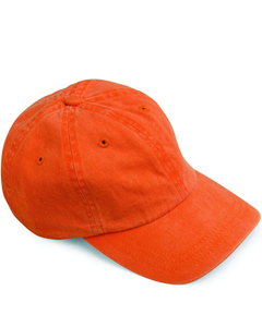 Adams AD969 - 6-Panel Low-Profile Washed Pigment-Dyed Cap Tangerine