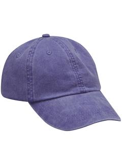 Adams AD969 - 6-Panel Low-Profile Washed Pigment-Dyed Cap Purple