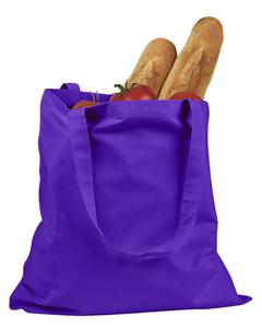 BAGedge BE007 - 6 oz. Canvas Promo Tote Purple