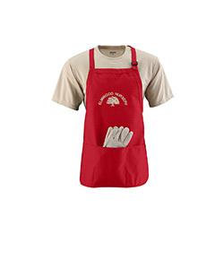 Augusta 4250 - Medium Length Apron Red