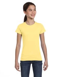 LAT 2616 - Girls Fine Jersey Longer Length T-Shirt