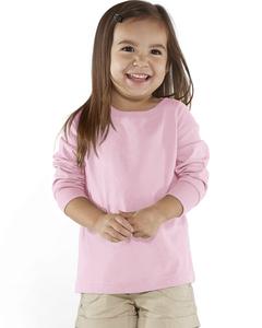 Rabbit Skins 3302 - Fine Jersey Toddler Long Sleeve T-Shirt Pink