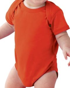 Rabbit Skins 4424 - Fine Jersey Infant Lap Shoulder Creeper Orange