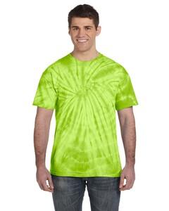 Tie-Dye CD101 - Adult 5.4 oz., 100% Cotton Spider Tie Dye T-shirt Spider Lime