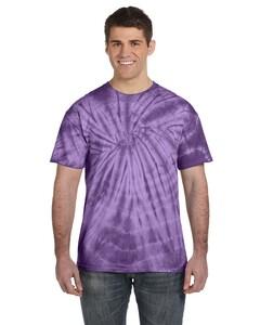 Tie-Dye CD101 - Adult 5.4 oz., 100% Cotton Spider Tie Dye T-shirt Spider Purple