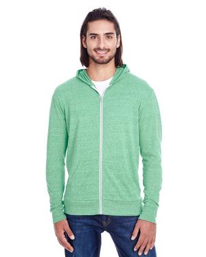 Threadfast 302Z - Unisex Triblend Full-Zip Light Hoodie