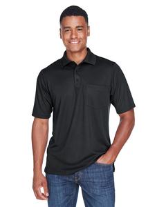 Ash CityCore 365 88181P - Men's Origin Performance Piqué Polo with Pocket Black