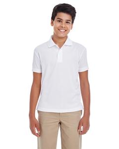 Ash CityCore 365 88181Y - Youth Origin Performance Pique Polo White